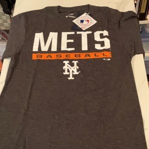 NWT NY Mets men’s gray tee shirt, size small.